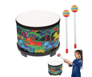 Tambour pour les tout-petits, tambour de sol | Petits de 8 pouces collection collectif de couleur avec 2 battements leur anniversaire