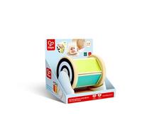 HaPe International Tambour rotatif miroir Montessori – Jouet éducatif en bois, sensoriel, Rouge
