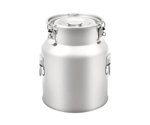 Tambour scellé en acier inoxydable de 14 l, pot à lait fermenteur en acier inoxydable 201 pour le stockage de l'huile, du riz, de l'eau, du fût de transport, joint en silicone de qualité alimentaire