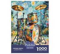 Tambour Set Puzzle 1000 Pièces Educa Jouet en Bois Divertissement Créatif DécoRation Intérieure Jeu Éduchatif Challenge Toy Adultes & Enfants des 14 Ans 70x50cm/1000pcs