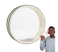 Tambour sonore de mer, instrument de percussion double face avec coque en bois dur, tambour sonore ondulé, parfait pour la méditation, le yoga, la musique, l'effet de pluie apaisante, la pleine