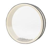 Tambour sonore en forme de vague de pluie - Bol en bois dur - Tambour à percussion - Double face - Vagues de la mer - Instrument sonore de méditation - Tambour sonore pour vagues de pluie - Avec bol