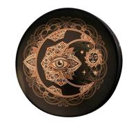 Tambour Spirituel Chaman - Cadre De Lune Végétalien, Outil De Sonore Alchimique, Instrument À Membrane Accordable, Tambour De Médecine Pour Femme Avec Conception Énergétique | Chaman Végétali