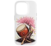 Tambour Taiko Avec Arbre En Fleurs Percussion Japonaise Coque pour iPhone 14 Pro