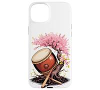 Tambour Taiko Avec Arbre En Fleurs Percussion Japonaise Coque pour iPhone 15 Plus