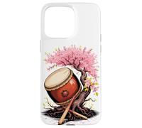 Tambour Taiko Avec Arbre En Fleurs Percussion Japonaise Coque pour iPhone 15 Pro Max