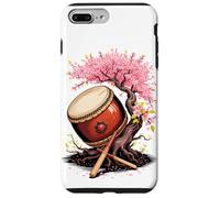 Tambour Taiko Avec Arbre En Fleurs Percussion Japonaise Coque pour iPhone 7 Plus/8 Plus