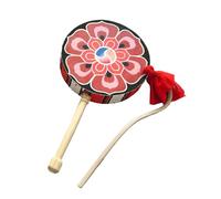 Tambour Tibétain À Main, Comprenant Des Baguettes Et Un Sac, Accessoire D'instrument De Percussion Pour Les Spectacles Pour Adultes,B,25CM