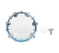 Tambourin 8/10 pouces à réglage automatique, tambour à manivelle en métal ABS, instruments de percussion adaptés aux débutants(8 Inch)