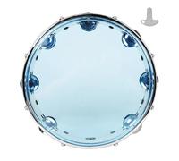 Tambourin 8/10 pouces à réglage automatique, tambour à manivelle en métal ABS, instruments de percussion adaptés aux débutants(10 Inch)