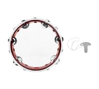 Tambourin 8/10 pouces à réglage automatique, tambour à manivelle en métal ABS, instruments de percussion adaptés aux débutants(8 Inch-A)