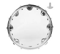 Tambourin 8/10 pouces à réglage automatique, tambour à manivelle en métal ABS, instruments de percussion adaptés aux débutants(10 Inch-A)