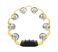 Tambourin à double rangée en forme de fleur, cloches musicales en métal, instruments de percussion, tambourins à double rangée pour adultes et enfants