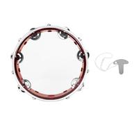 Tambourin à percussion à main avec poignée ergonomique de 20,3 cm - Tambourin rond musical en métal - 20,3 cm