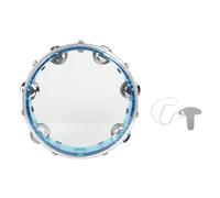 Tambourin à percussion à main avec poignée ergonomique de 20,3 cm - Tambourin rond musical en métal - 20,3 cm