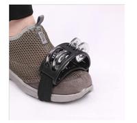 Tambourin à pied instrument de musique à percussion pour bras et pieds (noir, 1pc)