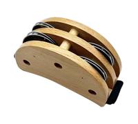 Tambourin à pied, instrument de percussion portable, 10 x 5,8 x 3,8 cm, tambour à sangle élastique, design léger, secoueurs sonores rythmiques, parfait pour les musiciens, les artistes et les