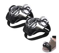 Tambourin à Pieds, Grelots à Pied, Pied Tambourin, Foot Tambourine Shaker Métal, Tambour de Pied en Métal, Percussion Grelot Pied, Foot Tambourin avec Jingle, Tambourin Percussion Instrument, 2Pcs