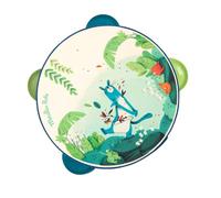 Tambourin bleu Zimba Dans la jungle Moulin Roty