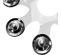 Tambourin Cloches de Tambours en Acier Inoxydable Cymbales Accessoires d ' instruments de Percussion pour Effets de Piles Cymbales Crashes Fixation de Piles