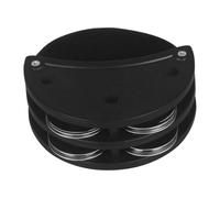 Tambourin de Pied Tambourin de pied clochette en métal, boîte à instruments Percussion Portable, compagnon tambour, jouets musicaux, cymbales Double rangée