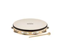 Tambourin en bois 10 à cymbalettes bleu - NINO25