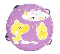 Tambourin en bois, cloche de tambour à main, instrument de percussion musicale compact, portable, facile à jouer pour les fêtes d'enfants, danse, chant, accompagnement, bois (Cane)