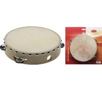 Tambourin En Bois Prétune À 8" Avec 1 Anneau De Cloche
