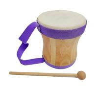 Tambourin en Peau Naturelle avec Poignée Ergonomique - Instrument de Tambour à Main | Sonorité Authentique et Facile à Utiliser pour Musiciens et | Accessoire de Percussion Artistique