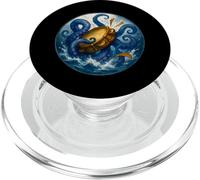 Tambourin Kraken Aquarelle Shantycore PopSockets PopGrip pour MagSafe
