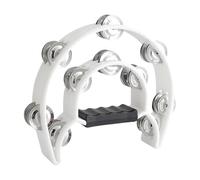 Tambourin rond professionnel avec clochettes en métal et cadre pour l'éducation musicale, le team building - Instrument de percussion à la main