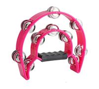 Tambourin rond professionnel avec clochettes en métal et cadre pour l'éducation musicale, le team building - Instrument de percussion à la main