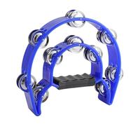 Tambourin rond professionnel avec clochettes en métal et cadre pour l'éducation musicale, le team building - Instrument de percussion à la main