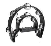 Tambourin rond professionnel avec clochettes en métal et cadre pour l'éducation musicale, le team building - Instrument de percussion à la main