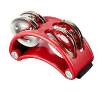 Tambourin sur pied, percussion de tambourin sur pied, percussion sur pied avec clochettes en acier inoxydable, agitateur à percussion sur pied pour jouer de la batterie et de la guitare, adultes
