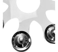 Tambourine Drum Bells Tambours En Acier Inoxydable Cymbales Accessoires D'instruments De Percussion Pour Effets De Piles Cymbales Crashes Tambourine Drum Bells