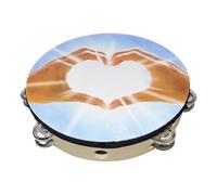 Tambourine Pratique Avec Des Bords De Poignée Doux Parfait Pour Les Chorales D'église Cours De Danse Et Projets D'artisanat Musique Classroom Tambourine