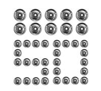 Tambourine Ring Cymbals - 50 Pieces | Stainless Steel Ching Ring Replacement For Handbell, Tambourine & Drum Accessories, Musical Instrument Parts For Drum Kits, Percussion & Music Practice