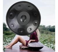 Tambours À Main En Acier - Ré Mineur 440 Hz/432 Hz 9/10/12 Notes Instrument De Percussion Handpan, Kit De Tambour Handpan Pour Adultes Avec Sac De Transport, Suppor(B,440HZ/12Note)