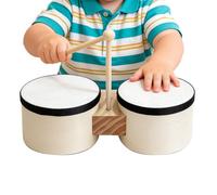Tambours bongo pour , instrument à percussion réaliste | Tambour jouet pour apprendre la musique pour salon, chambre, classe, scène, maternelle, enfants et filles de 2 à 4 ans