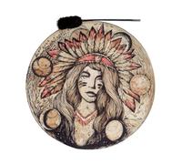 Tambours chamaniques, tambour à main fait à la main, cuir de chèvre, cadre | Camanentrommel Méditation Yoga Son Guérison Voyage Chamanique Cérémonie Spirituelle Reiki Di