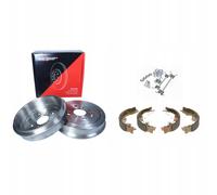 Tambours de frein + mâchoires de frein arrière Citroen C1 Peugeot 107 108 Toy...