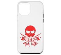 Tambours pour La Vie Crâne Baguettes Tambour Musical Drums Coque pour iPhone 12 Mini