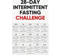 TAMDDBPJD 28 Day Intermittent Fasting Schedule Guide Vintage Metal Sign for Home Garage Game Room Wall 8 X 12 in