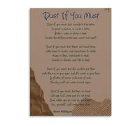 TAMDDBPJD Scholarly Reminder Dust Poem Art Print on Canvas for Classic Study Home Library and Intellectual Space(Unframed,16x24inch(40x60cm))