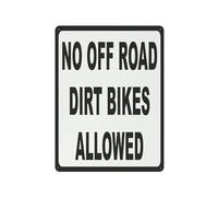 TAMDDBPJD Vintage Off Road Vehicle Warning Sign Aluminum Metal Tin Sign for Private Property No Trespassing Trail Gate 8 X 12 in