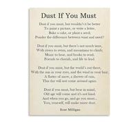 TAMDDBPJD Zen Self Care Dust Poem Art Print on Canvas for Peaceful Bedroom and Home Spa Bathroom Decor(Framed,12x18inch(30x45cm))