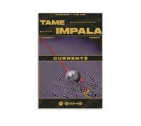 Tame Impala Currents Peinture décorative créative imperméable sans encadrement directement collée avec matériaux résistants à l'humidité et anti-salissure pour salon, chambre à coucher, peintures à