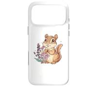 Tamias Mignon avec des Fleurs I Kids Chipmunk Coque pour iPhone 17 Pro Max