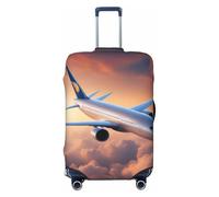Tamiger Beautiful Sky Housse de protection universelle pour bagages Motif avion, Noir , XL